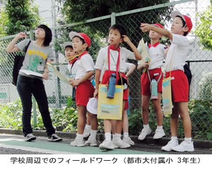 東京都市大学付属小学校　地域安全マップ作り教室の取り組みが毎日新聞で紹介されました